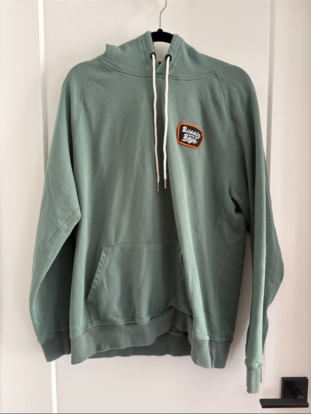 Barstool Sports Bussin with the Boys Sage Green Crewneck Pullover Sweater